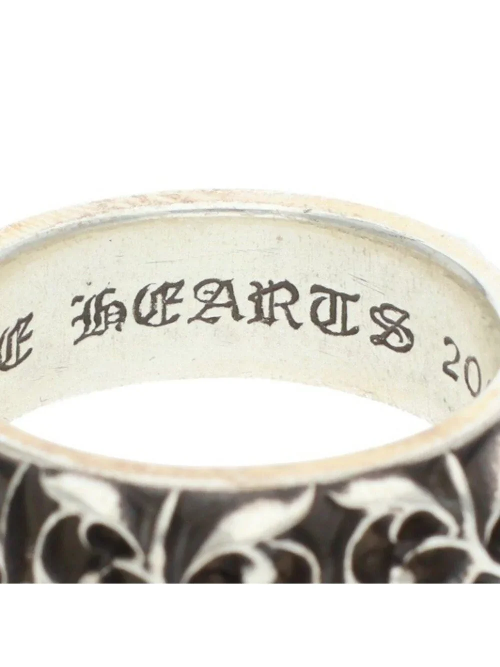 Chrome Hearts Etrnity Vine Band Eternity Silver Ring